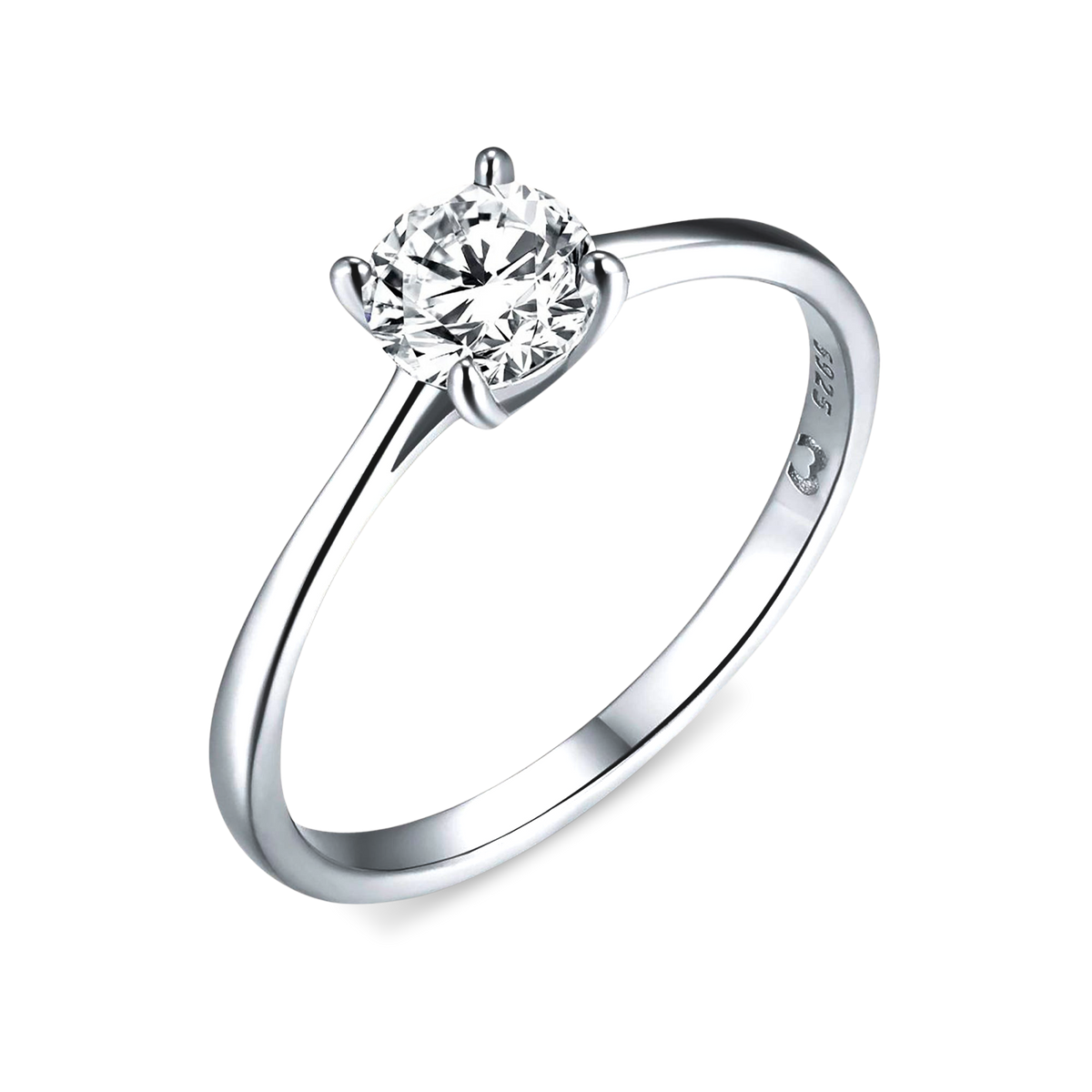 Runder Zirkon Ring - Emily Schmuck