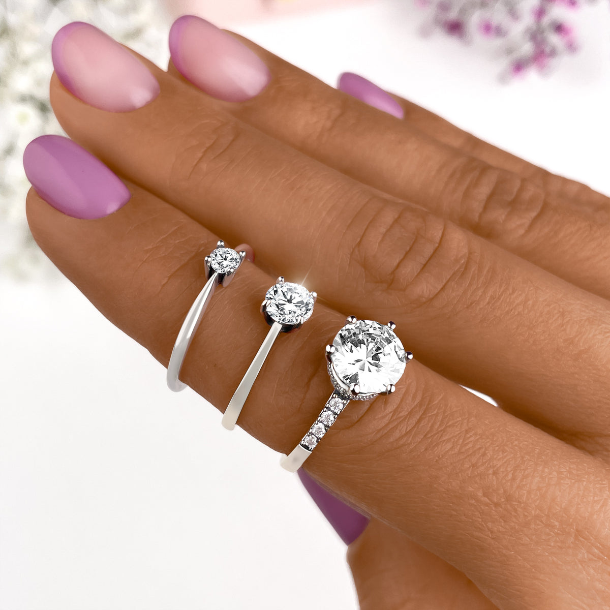 Runder Zirkon Ring - Emily Schmuck
