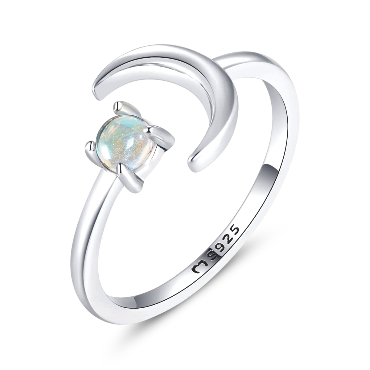 Abnehmender Mond Ring - Emily Schmuck