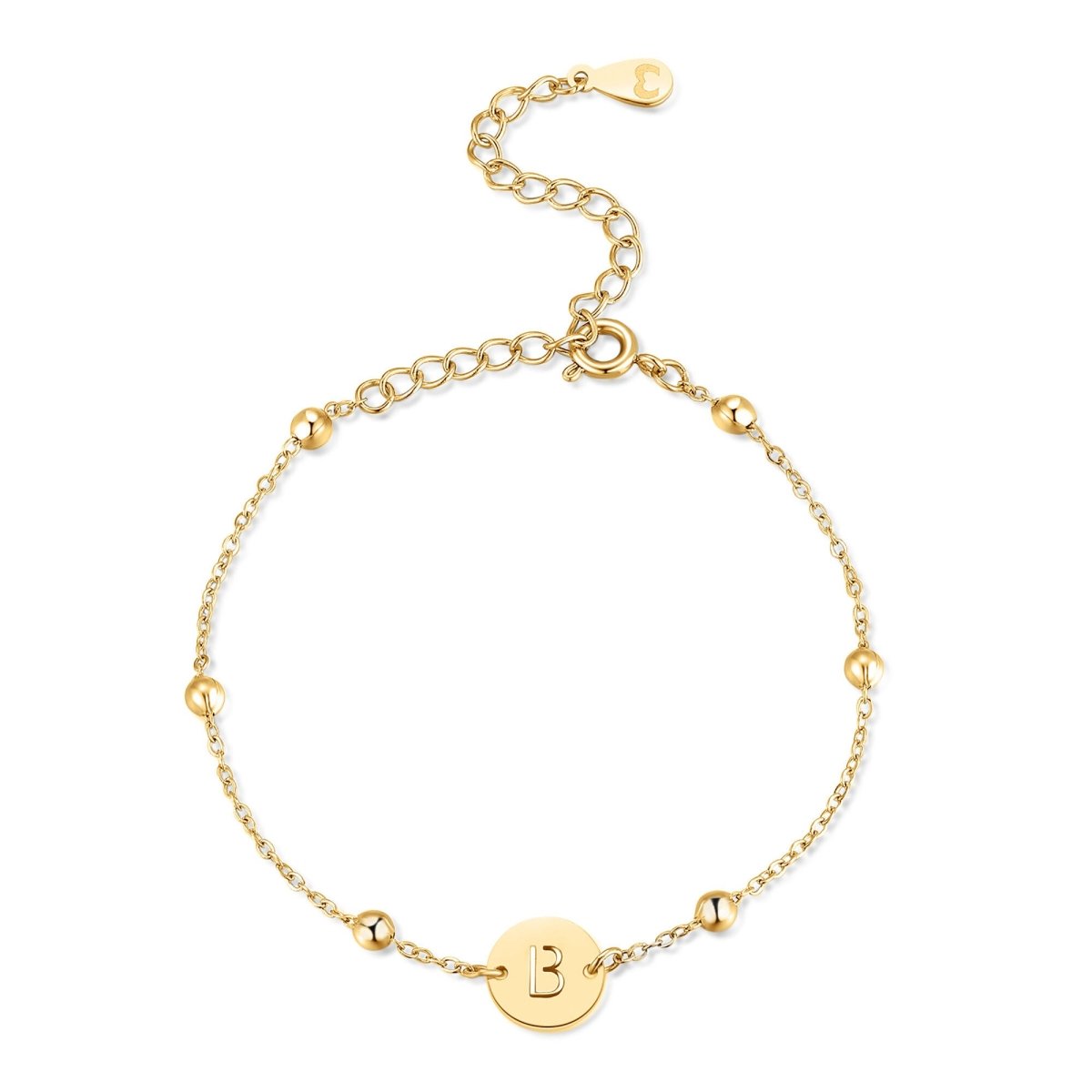 "Initiale Kreis" Armband - Emily Schmuck