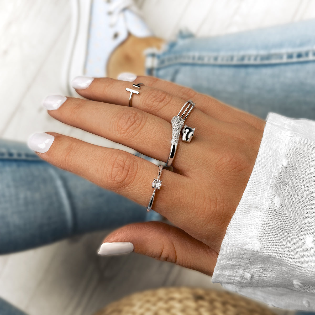 "Solitär Zirkonia" Ring - Emily Schmuck