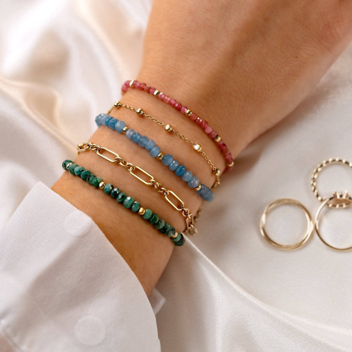 "Dschungel Grün" Armband - Emily Schmuck