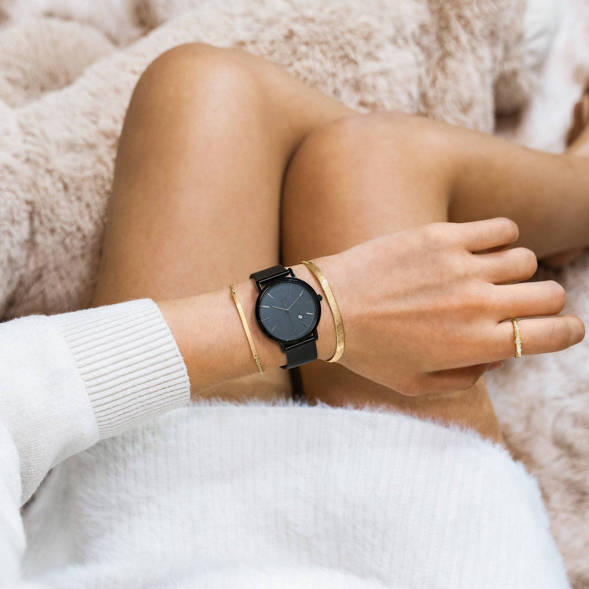 "Emily Schmuck" Uhr ~ Anthrazit - Emily Schmuck