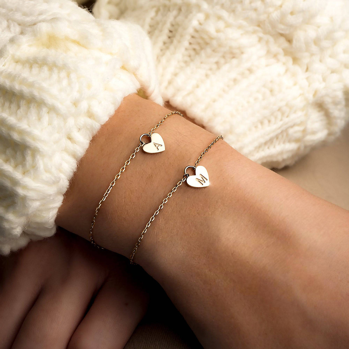 "Initial Herz" Armband - Emily Schmuck