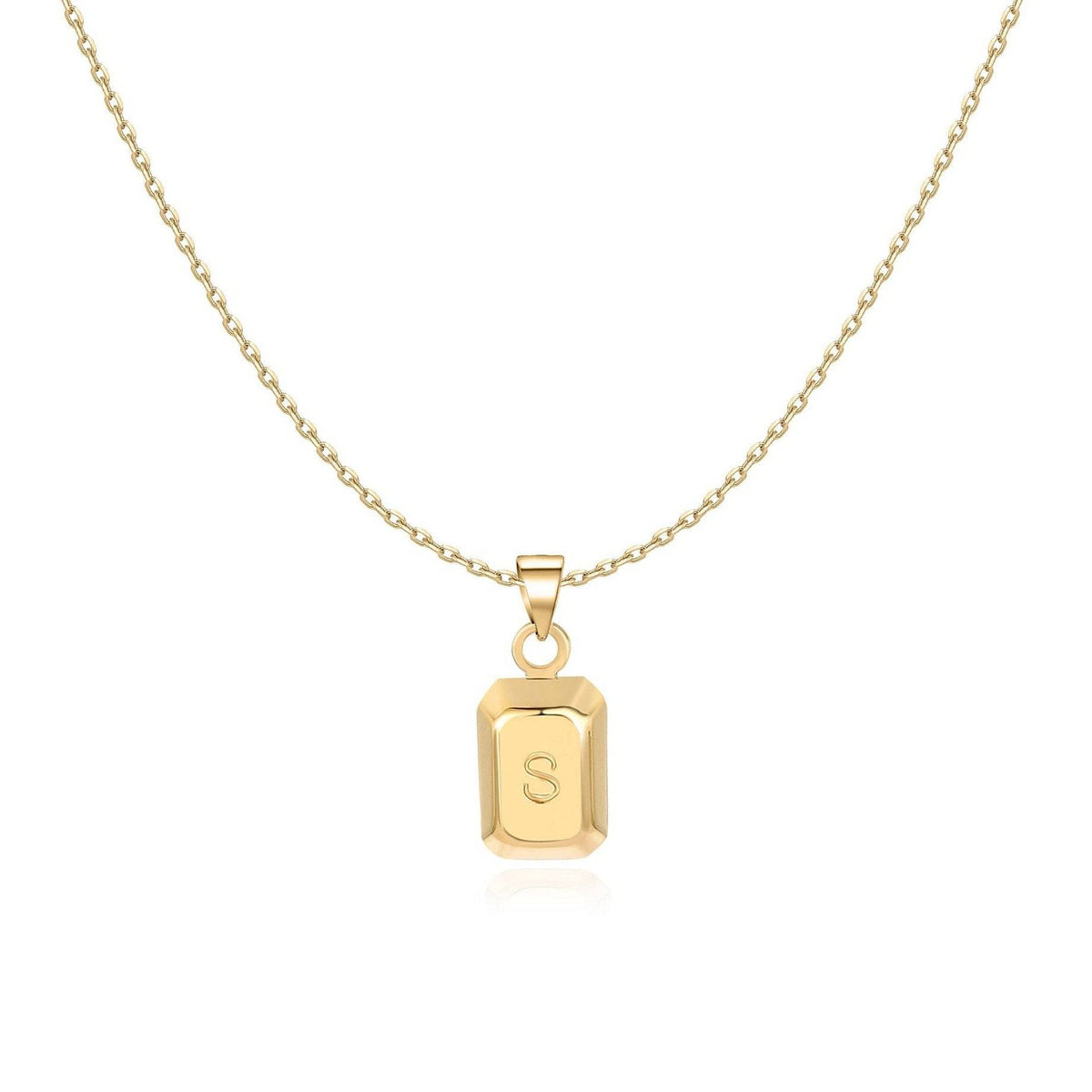 "Initialer Ingot" Halskette - Emily Schmuck