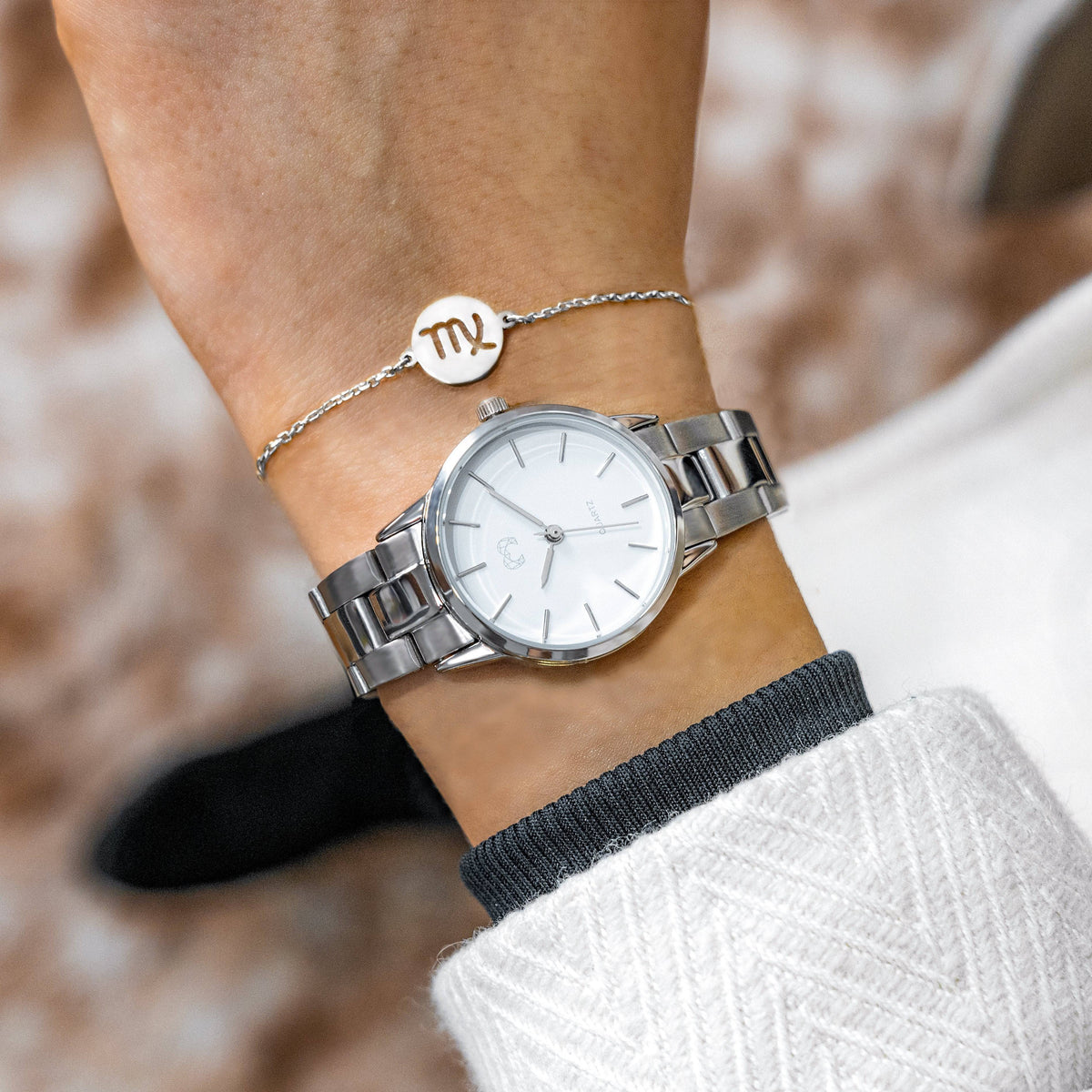 "Kalifornien" Uhr ~ SilberWeiß - Emily Schmuck