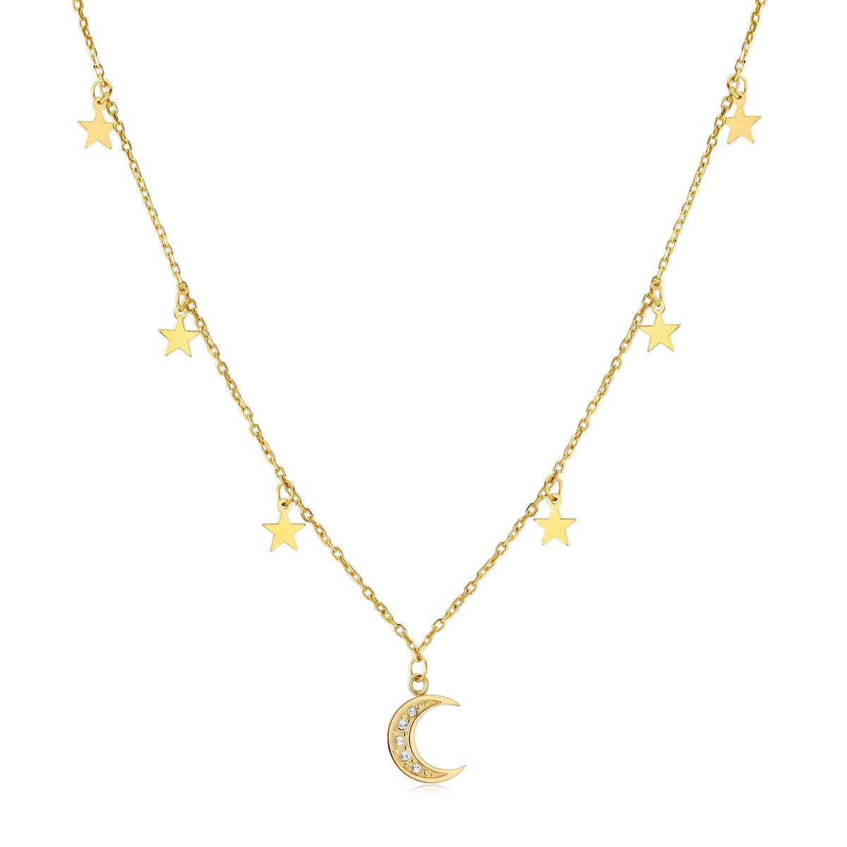 "Sternenklarer Mond" Halskette - Emily Schmuck